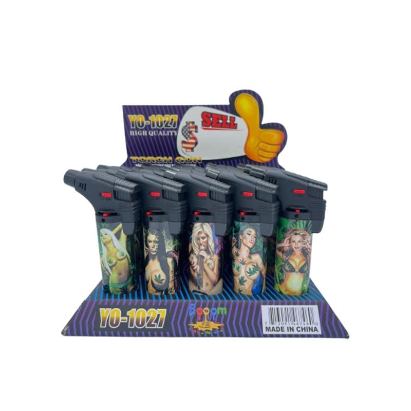 BOOOM | Refillable Torch Lighter [YO-1027] – 15 Count Display Torch Canadian Distributor