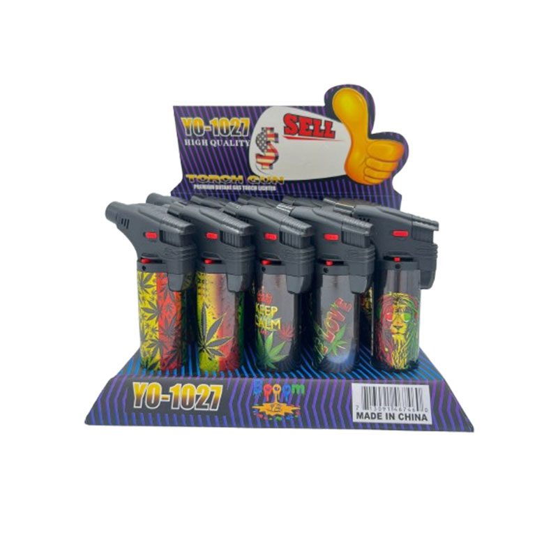 BOOOM | Refillable Torch Lighter [YO-1027] – 15 Count Display Torch Canadian Distributor