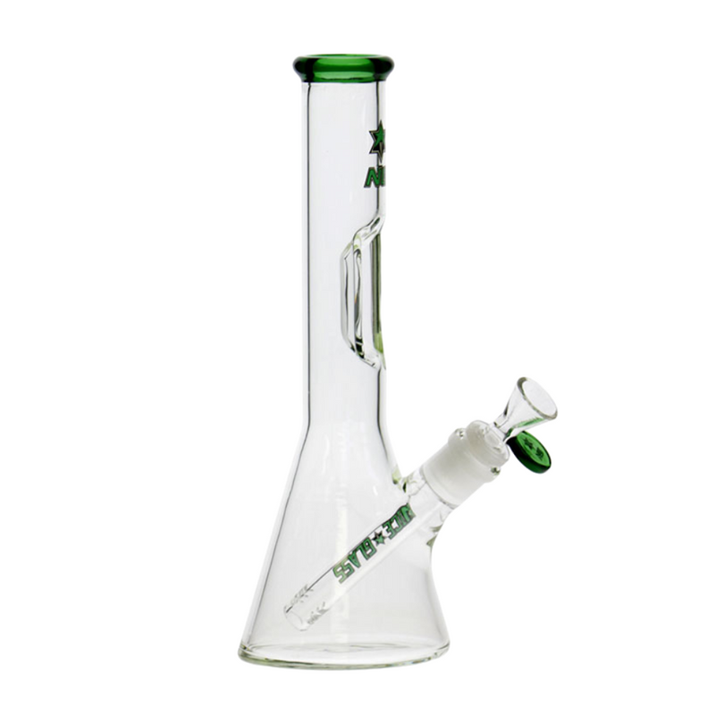 10.5" Nice Glass Elbow Ice Pinch Beaker Bong Assorted Colours