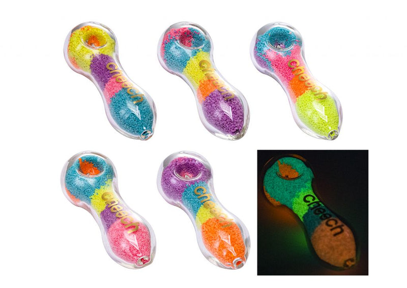 SC Cheech 4.5" Glow in the Dark Handpipe ASSORTED Colours