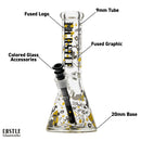 SC Castle Glassworks Kitty Cat 12" 9mm Beaker Bong