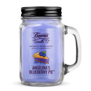 Beamer Candle Co. 12oz Glass Mason Jar - Angelina's Blueberry Pie