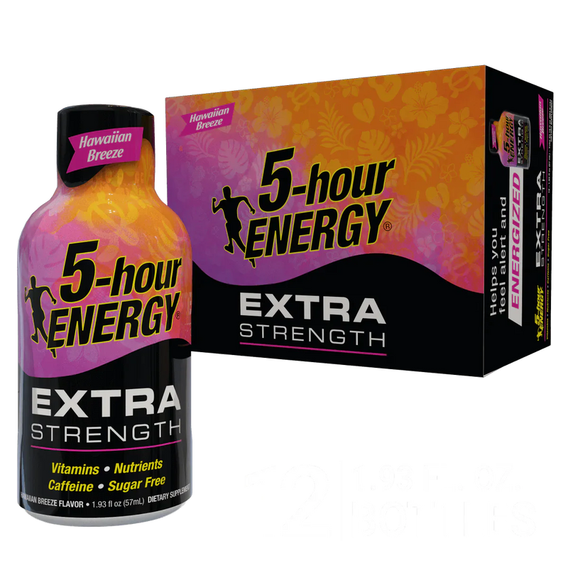 O Hawaiian Breeze Flavor Extra Strength 5-hour ENERGY Drink