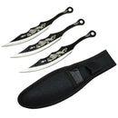 7″ 3-IN-1 , Two Tone Blade with Dragon Print T-K [13753] Throwing Knife Canadian Distributor