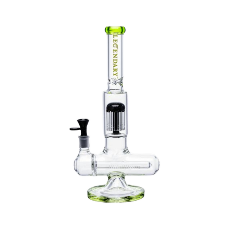 13" Legendary Inline With Tree Perc Glass Bong