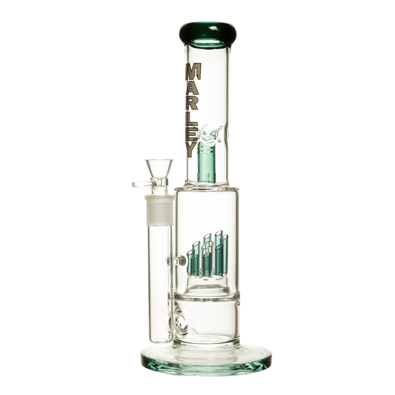 SC 6532 13 Inch 5mm 45 Degree Cut Leaf Percolator Marley Glass Bong