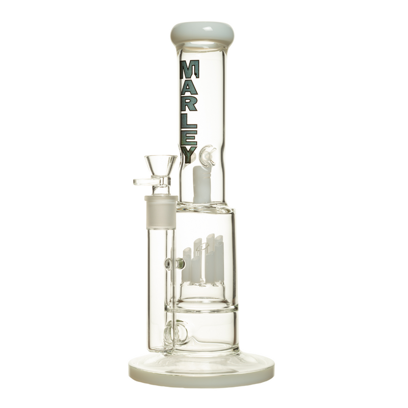 SC 6532 13 Inch 5mm 45 Degree Cut Leaf Percolator Marley Glass Bong