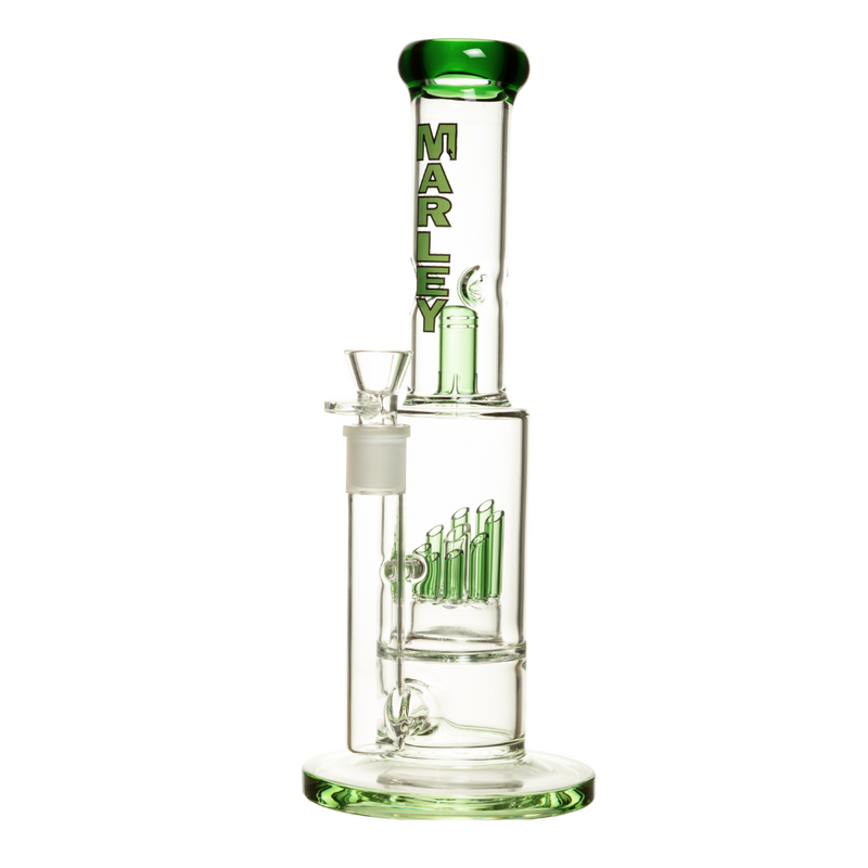 SC 6532 13 Inch 5mm 45 Degree Cut Leaf Percolator Marley Glass Bong