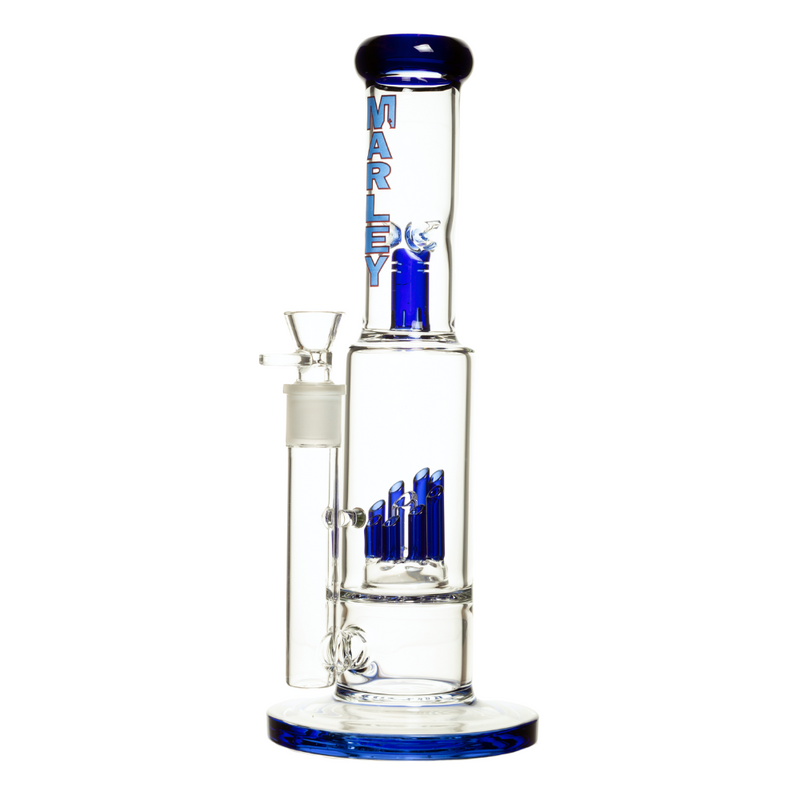 SC 6532 13 Inch 5mm 45 Degree Cut Leaf Percolator Marley Glass Bong