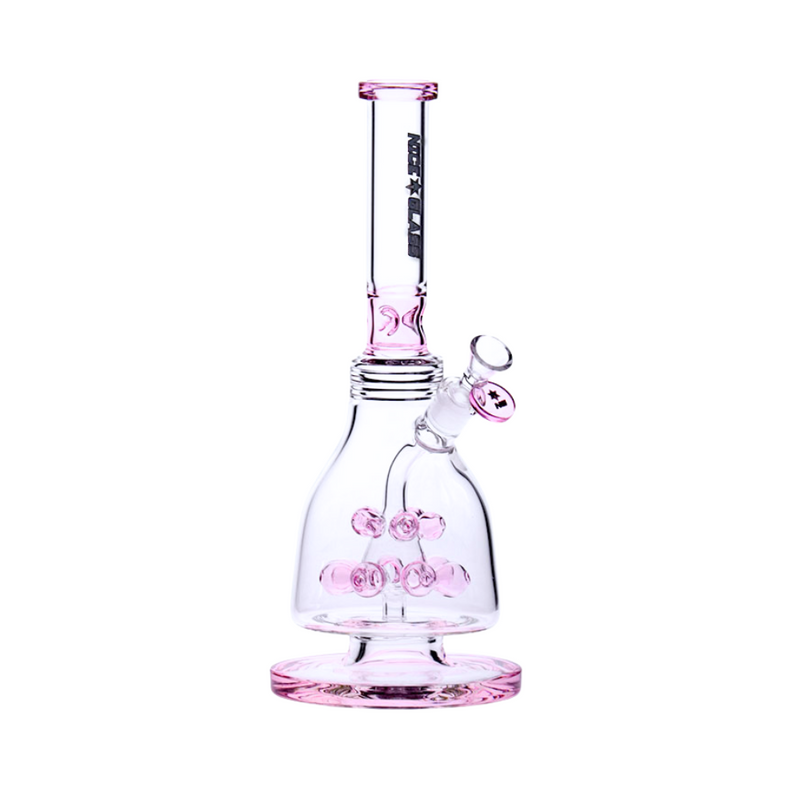 13" Nice Glass Multi Bauble Perc Bong Assorted Colours