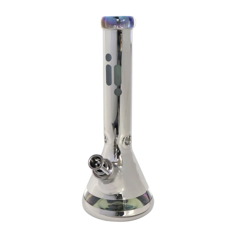 14" Metallic Water Pipe beaker base with Ice Catcher