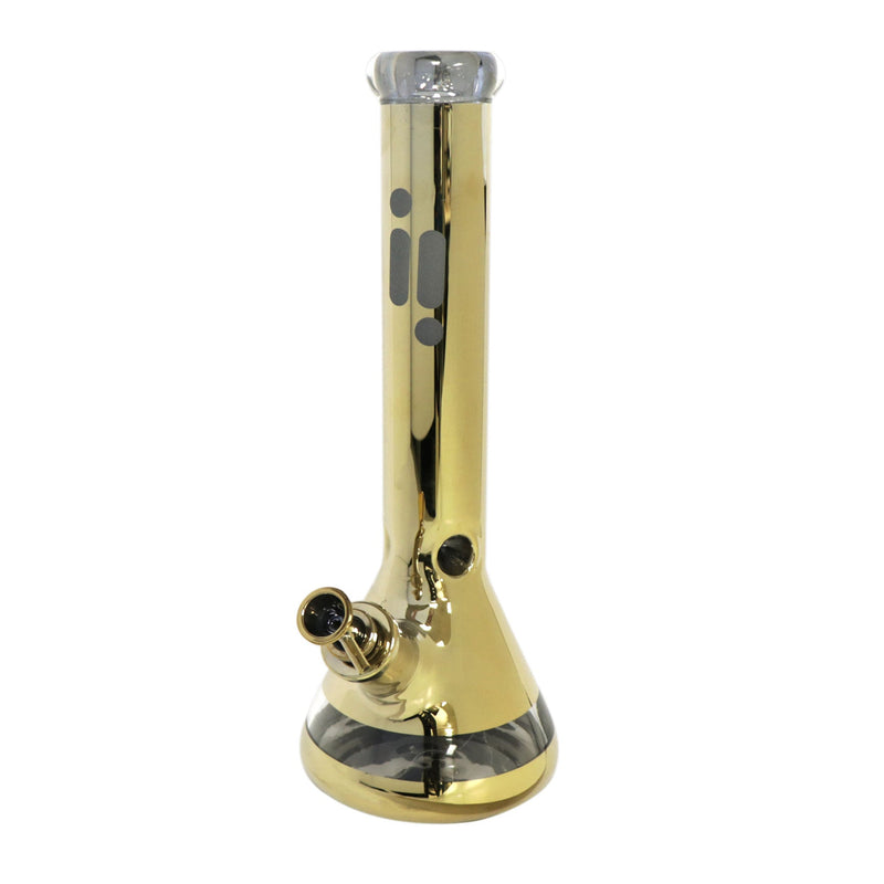 14" Metallic Water Pipe beaker base with Ice Catcher