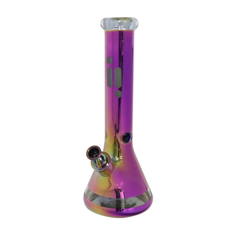 14" Metallic Water Pipe beaker base with Ice Catcher