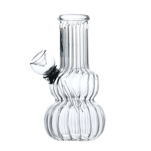 5" Clear Sticker Glass Bong - 5ct