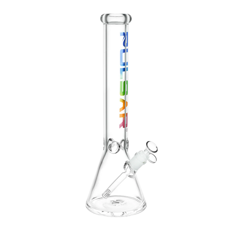 16.25" Pulsar Illustrated Logo Beaker Bong - Assorted Colours