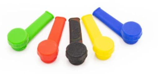 Silicone Hand Pipe with Metal Screen