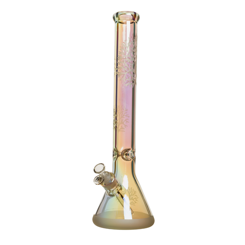 SC DS18D 18 Inch 9mm Sandblast Design Marley Glass Beaker Bong