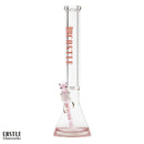 SC Castle Glassworks Pink 18 inch 9mm Colour Logo Beaker Bong