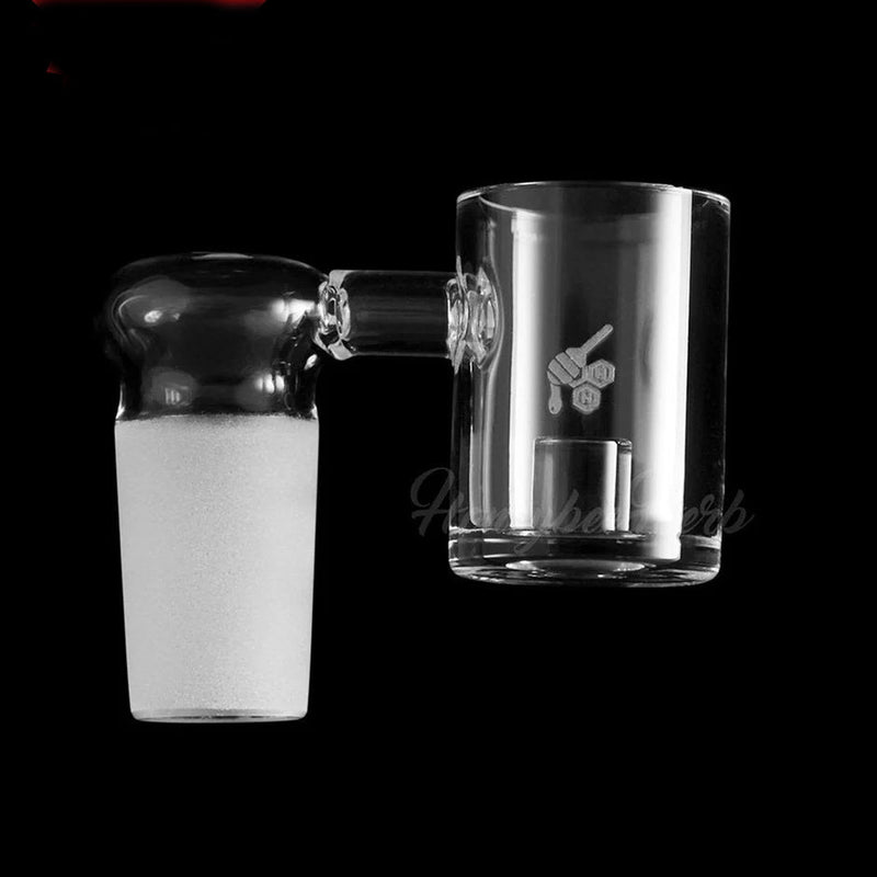 Honeybee Herb - CORE REACTOR SIDECAR QUARTZ BANGER - 90° DEGREE | YL Bowl · Banger · Oil Burner Honeybee Herb 14 mm Male