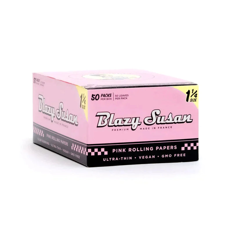 O Blazy Susan | Pink 1-1/4 Rolling paper box of 50