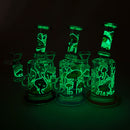 7" Magic Mushroom Glass Bong with Perc – Glow-in-the-Dark Glass Bong 777 Smoke