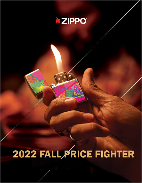 O Zippo 2022 Price Fighter 30 lighter Pre-pack with Zippo 12 x 4.5oz Fluid Free