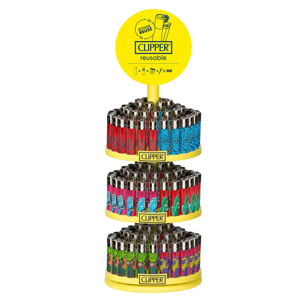 CLIPPER | CAROUSEL 2 DISPLAY LIGHTER Tray of 144 Lighter ONE
