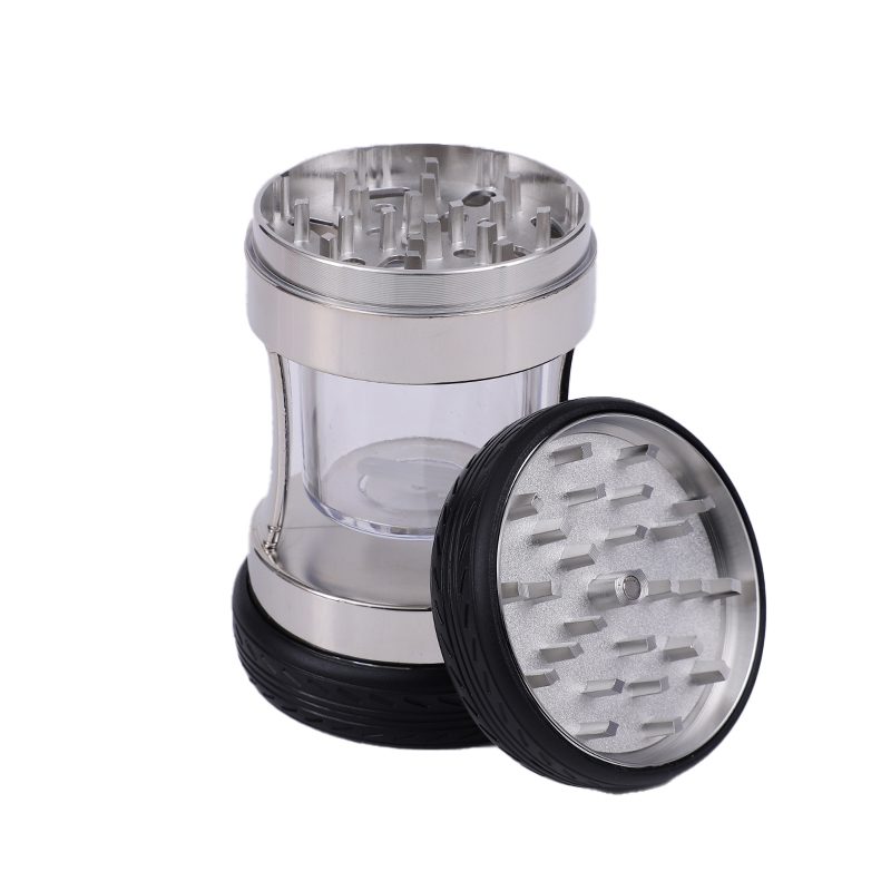 4 Parts Oil Drum Plastic Grinder Box of 6 [SMJL-003] Herb Grinder Canadian Distributor