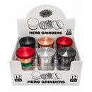 50mm 4-Piece Multi-Tone Metal Grinder - 12CT Display Pack Super Supplys Inc Default Title
