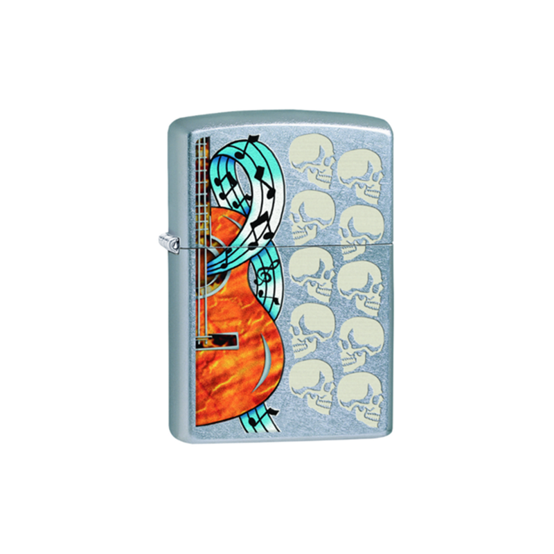 O Zippo 207-073507 Guitar and Skulls