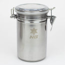 NG - Stainless Metal Canister Stash Box High-End Brands Glass Tall(6x4)