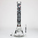 NG-18 inch 7mm Aboriginal Totem Beaker [YN1098] Glass Bong High-End Brands Glass
