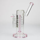 NG-10.5 inch Spiral Perc Bubbler [YN1052] Glass Bong High-End Brands Glass Pink