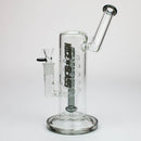 NG-10.5 inch Spiral Perc Bubbler [YN1052] Glass Bong High-End Brands Glass Black