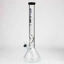 NG-18 inch Tall Flat Mouth Elbow Beaker [S303A] Glass Bong High-End Brands Glass Black