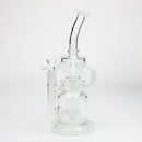 NG- 11 inch Sprocket Perc 4-Arm Recycler [LZ5007] Glass Bong High-End Brands Glass White