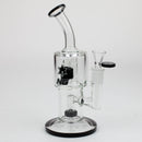 NG-8.5 inch Double Chamber Bubbler [XY574] Glass Bong High-End Brands Glass Black