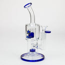 NG-8.5 inch Double Chamber Bubbler [XY574] Glass Bong High-End Brands Glass Blue