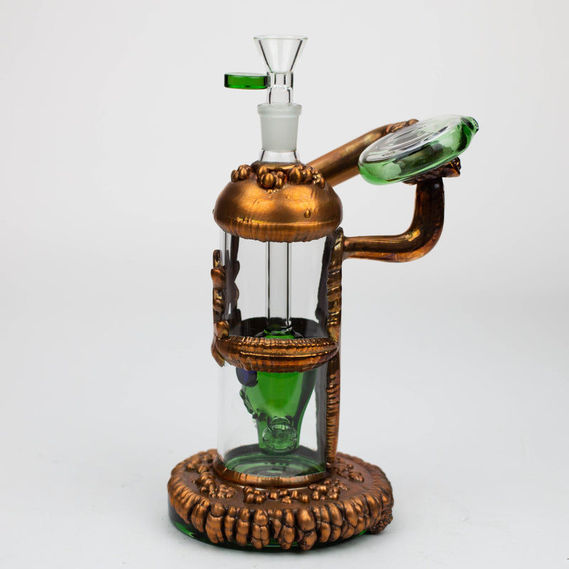 O NG-9 inch Copper Plated Gas Mask Bubbler [N8034]