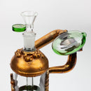 NG-9 inch Copper Plated Gas Mask Bubbler [N8034] Glass Bong High-End Brands Glass