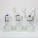 NG-8 inch 11-Arm Round Base Bubbler [YN1144] Glass Bong High-End Brands Glass