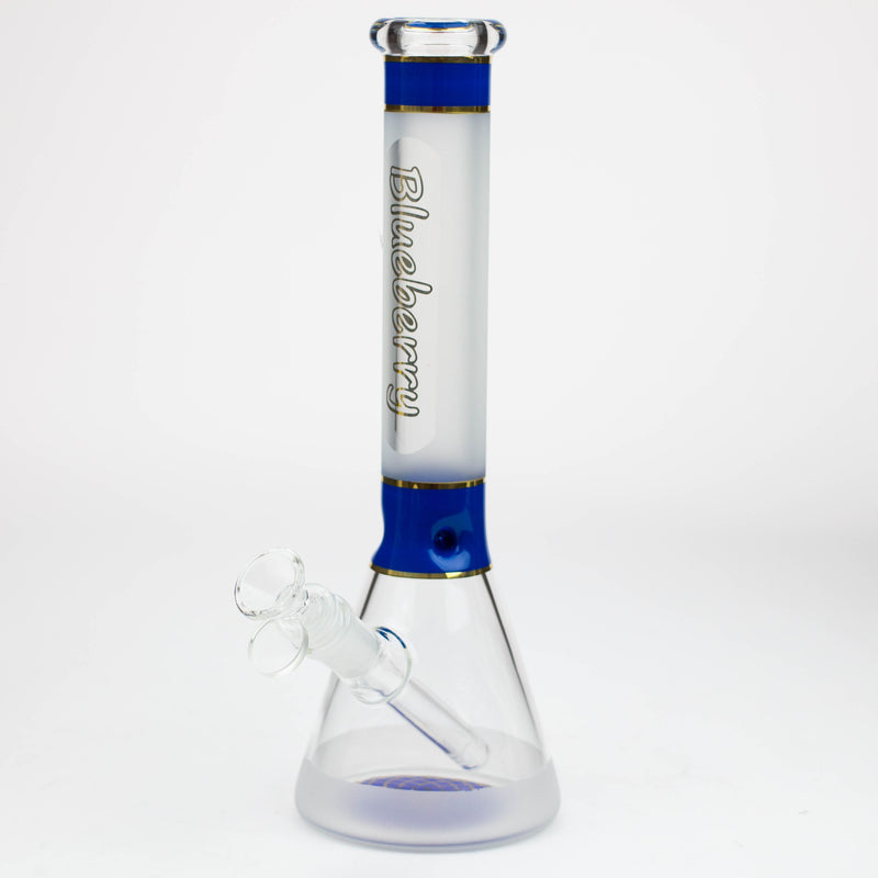 O Blueberry-12 inch Mandala Base Sandblasted Beaker [ST014]