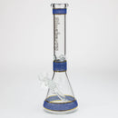 Blueberry-12 inch Texture Plated Beaker [ST013] Glass Bong High-End Brands Glass Blue