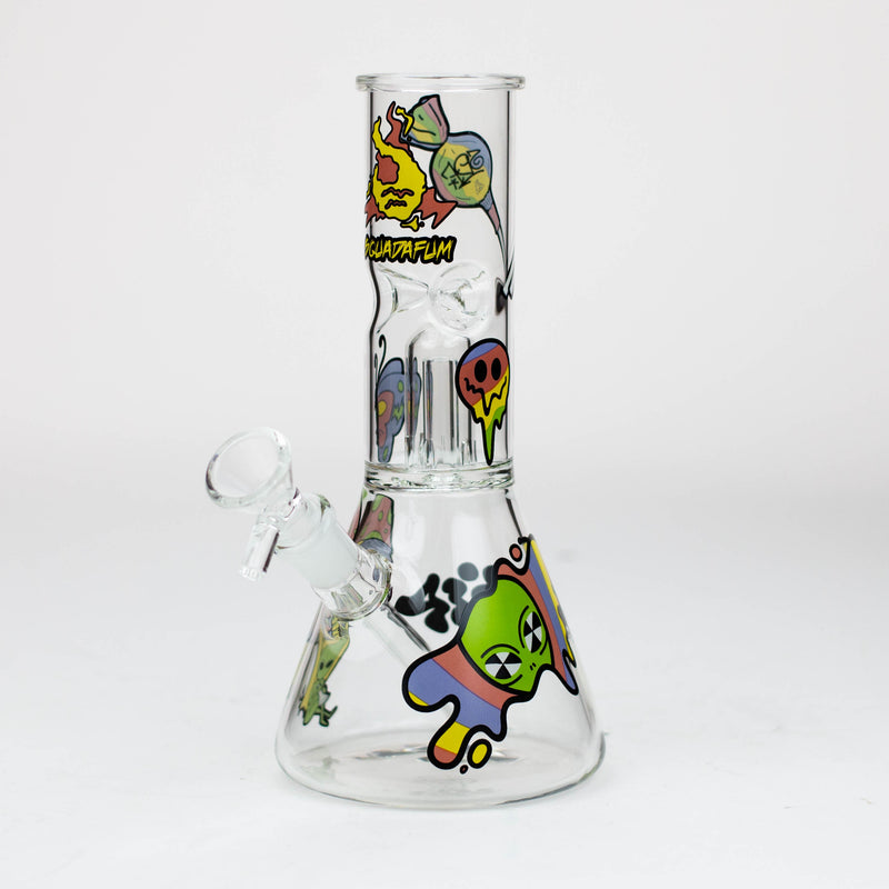 O Squadafum Glass Ice Bong Percolator Stickers