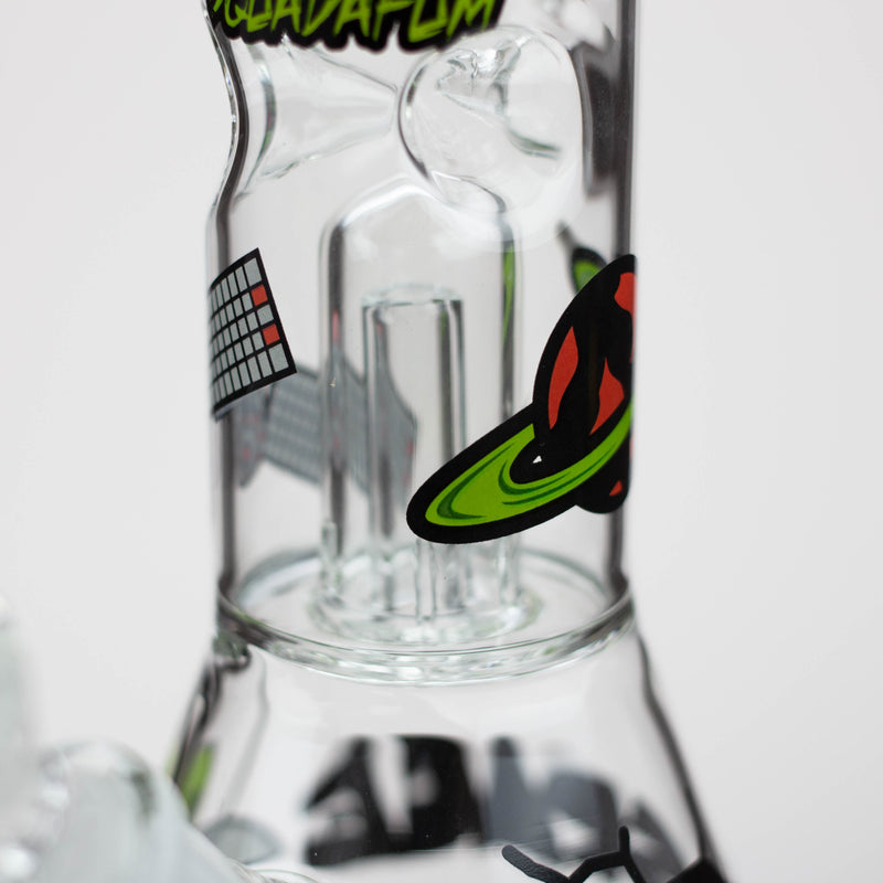 O Squadafum Glass Ice Bong Percolator Stickers