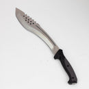 18.5" Full Tang Tactical Kukri W/leather Sheath [T22027] Sword · Machete · Axe Canadian Distributor Black