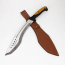 18.5" Full Tang Tactical Kukri W/leather Sheath [T22027] Sword · Machete · Axe Canadian Distributor