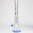 preemo - 19 inch Dome Over Double Disc Perc [P016] Glass Bong preemo BLUE