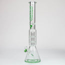 preemo - 19 inch Dome Over Double Disc Perc [P016] Glass Bong preemo GREEN