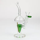 NG-8 inch Cone Perc Reverse Triangle Bubbler [N8007] Glass Bong High-End Brands Glass GREEN